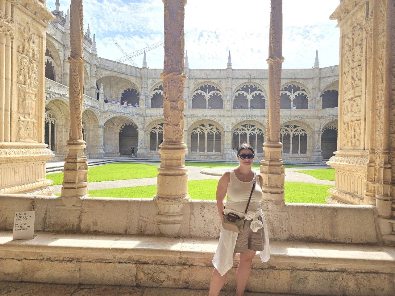 Portrait inside the Jerónimos Monastery cloister
