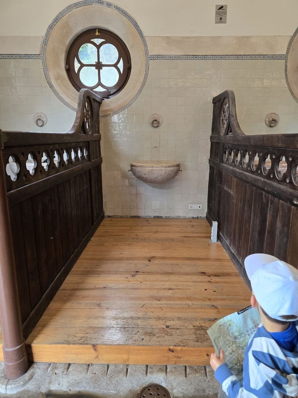Horse stable stalls inside Quinta da Regaleira