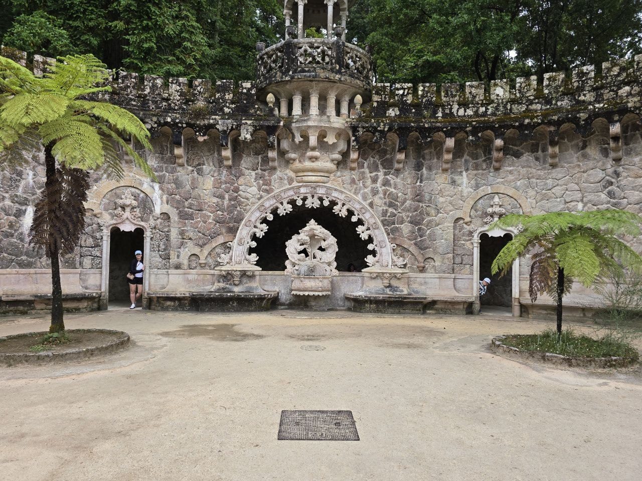 Decorative grotto entrance at Quinta da Regaleira