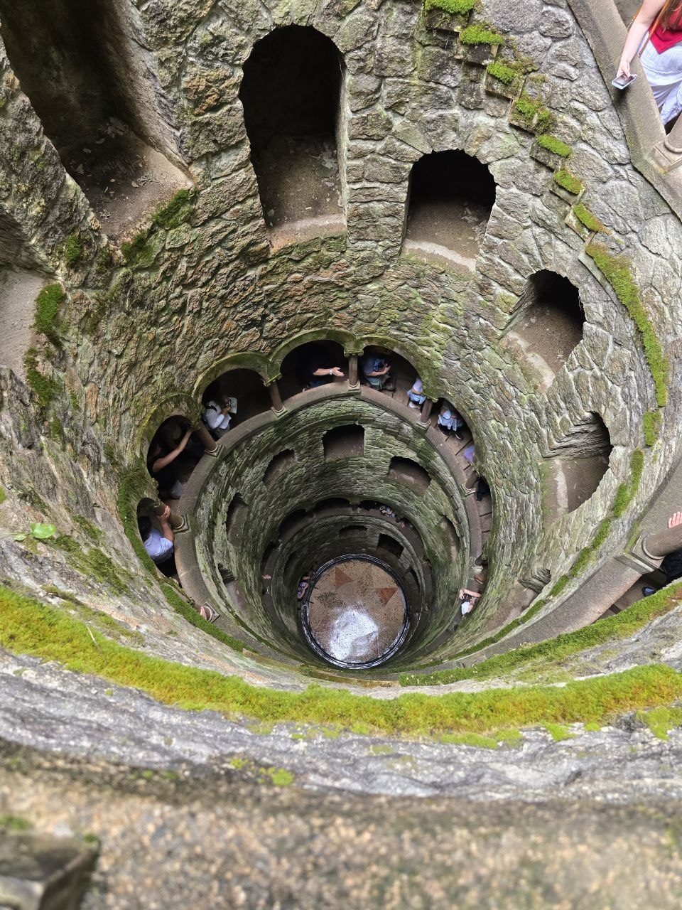 View looking down into the spiral Initiation Well