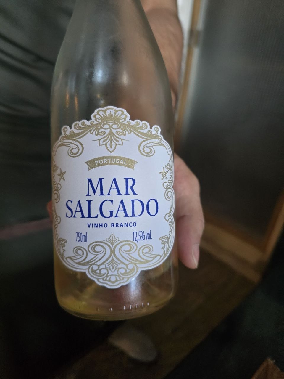 Bottle of Mar Salgado Portuguese white wine